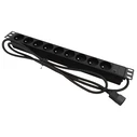 Πολύπριζο Rack Alantec PZ09U 1.8 m 9 AC outlet(s) Indoor Black