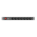 Πολύπριζο Rack Lanberg PDU RACK (1U,10A,7X 230V,2M)