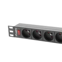 Πολύπριζο Rack Lanberg RACK 19" (1U, 16A, 9X 230V PL)