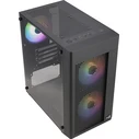 Κουτί Η/Υ Aerocool HEXFORMBKV2 Micro ATX PC 3 Fans FRGB Black