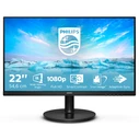 Monitor 21.5" Philips V Line 221V8A/00 LED 54.6cm 1920 x 1080 pixels Full HD Black