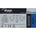 Τροφοδοτικό 600W Akyga AK-B1-600 20+4 pin ATX ATX Gray