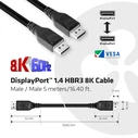 Καλώδιο DisplayPort Club 3D 1.4 HBR3 8K M/M 5m /16.40ft