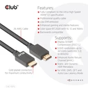 Καλώδιο HDMI Club 3D Ultra High Speed HDMI Certified 4K120Hz 8K60Hz 48Gbps M/M 5m/16.4ft