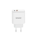 Φορτιστής Πρίζας Savio LA-06 USB Type A & Type C Quick 3.0 Indoor