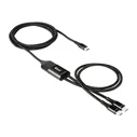 Καλώδιο USB Club 3D CAC-1527 USB Type-C, Y charging to 2x USB Type-C max. 100W, 1.83m