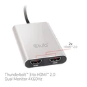Αντάπτορας USB Club 3D Thunderbolt 3 to Dual HDMI 2.0 Adapter