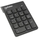Πληκτρολόγιο Ασύρματο Manhattan Numeric Keypad, USB-A Micro Receiver, Black, AAA Battery (included), Windows and Mac, Blister