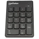 Πληκτρολόγιο Ασύρματο Manhattan Numeric Keypad, USB-A Micro Receiver, Black, AAA Battery (included), Windows and Mac, Blister