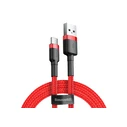 Καλώδιο USB Baseus Cafule 2 m USB 2.0 USB A USB-C Red