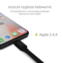 Καλώδιο USB Green Cell KABGC02 lightning 0.25 m Black