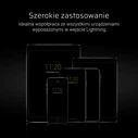 Καλώδιο USB Green Cell KABGC02 lightning 0.25 m Black