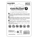 Επαναφορτιζόμενες Μπαταρίες Everactive Ni-MH R03 AAA 800 mAh Silver Line - 2 pieces