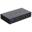 Network Switch Planet FSD-604HP network Unmanaged Fast Ethernet (10/100) (PoE) Blue