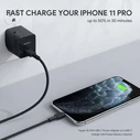 Καλώδιο Lightning Aukey CB-CL03 Quick Charge USB C-Lightning 2m Black