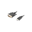 Καλώδιο HDMI Lanberg CA-HDDV-20CU-0018-BK 1.8 m Type A (Standard) DVI-D Black
