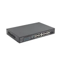 Network Switch Lanberg rack 19" POE+ 16x 100MB /2X COMBO GIGABIT ETHERNET 150W