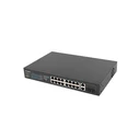 Network Switch Lanberg rack 19" POE+ 16x 100MB /2X COMBO GIGABIT ETHERNET 250W