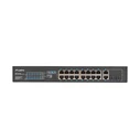 Network Switch Lanberg rack 19" POE+ 16x 100MB /2X COMBO GIGABIT ETHERNET 250W