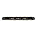 Patch panel Lanberg 24 port 1U Cat.7 FTP Black PPS7-1024-B