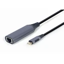 Αντάπτορας Δικτύου USB Gembird A-USB3C-LAN-01 type-C space grey, 0.15m