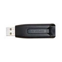 USB Flash 256GB Verbatim V3 Type-A 3.2 Gen 1 (3.1 Gen 1) Black