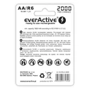 Επαναφορτιζόμενες Μπαταρίες Everactive Ni-MH R6 AA 2000 mAh Silver Line - 2 pieces