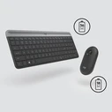 Σετ Πληκτρολόγιο Και Ποντίκι Ασύρματο Logitech MK470 USB US International Graphite