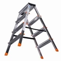 Σκαλοσκαμπό Αλουμινίου Krause Dopplo double-sided step ladder silver