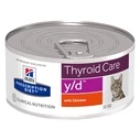 Υγρή Τροφή Γάτας Hill's PRESCRIPTION DIET Thyroid Care Feline y/d Chicken 156 g