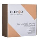 Καλώδιo DisplayPort Claroc FIBER OPTIC DP AOC 1.4, 8K@60HZ, 15M
