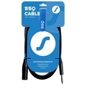 Καλώδιο Ήχου SSQ JSXM10 SS-1462 Jack Stereo - XLR 3-pin Male 10 m Black