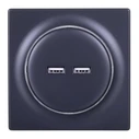 Πρίζα Ρεύματος Fibaro FGWU-021-8 socket-outlet 2x USB Black