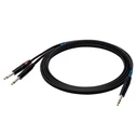 Καλώδιο Ήχου SSQ JSJM1 SS-1452 Jack Stereo - 2x Jack Mono 1 m Black