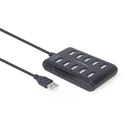 USB Hub Gembird UHB-U2P10P-01 10-port USB 2.0 hub, black