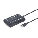 USB Hub Gembird UHB-U2P10P-01 10-port USB 2.0 hub, black