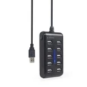 USB Hub Gembird UHB-U2P10P-01 10-port USB 2.0 hub, black