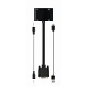 Αντάπτορας HDMI Gembird A-VGA-02 0.15 m + VGA (D-Sub) VGA (D-Sub) Black