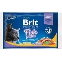 Υγρή Τροφή Γάτας Brit Premium Fish Plate 4x100g