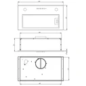 Απορροφητήρας Akpo WK-7 MICRA cooker hood Ceiling built-in White