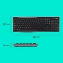 Σετ Πληκτρολόγιο Και Ποντίκι Ασύρματο Logitech Combo MK270