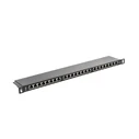 Patch Panel Lanberg 24 PORT 0.5U CAT.5E FTP Black
