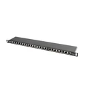 Patch Panel Lanberg 24 PORT 0.5U CAT.5E FTP Black