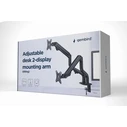 Βάση Monitor Gembird MA-DA2-02 Adjustable desk 2 (tilting), 17”-32”, up to 8 kg