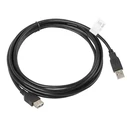 Καλώδιo USB Lanberg CA-USBE-10CC-0030-BK 3 m USB 2.0 USB-A Black