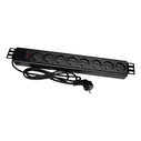 Πολύπριζο Rack Alantec PZ081U3M 3 m 8 AC outlet(s) Indoor Black