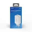 Φορτιστής Πρίζας Savio LA-07 GaN 65W mains USB, QC4.0+, PD 3.0, White