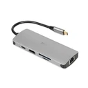 Docking Station iBox IUH3RJ4K 3.2 Gen 1 (3.1 Gen 1) Type-C Power Delivery 100W Silver