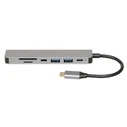 Docking Station iBox IUH3SL4K 3.2 Gen 1 (3.1 Gen 1) Type-C Power Delivery 100W Silver