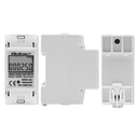 Διακόπτης Ράγας Qoltec 50899 Single phase consumption meter, 230 V, LCD, 2P, DIN rail